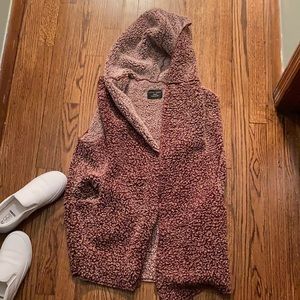 Cute fluffy red vest